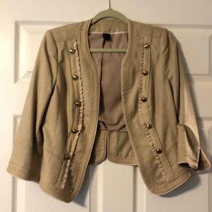 Cute Camel Color Fitted Jacket